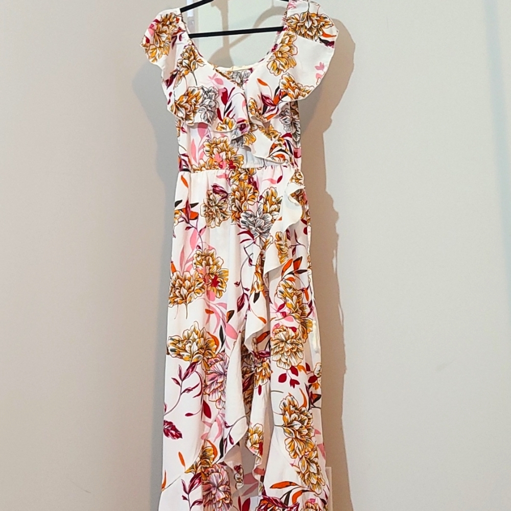 Indulge Floral Faux Wrap Dress